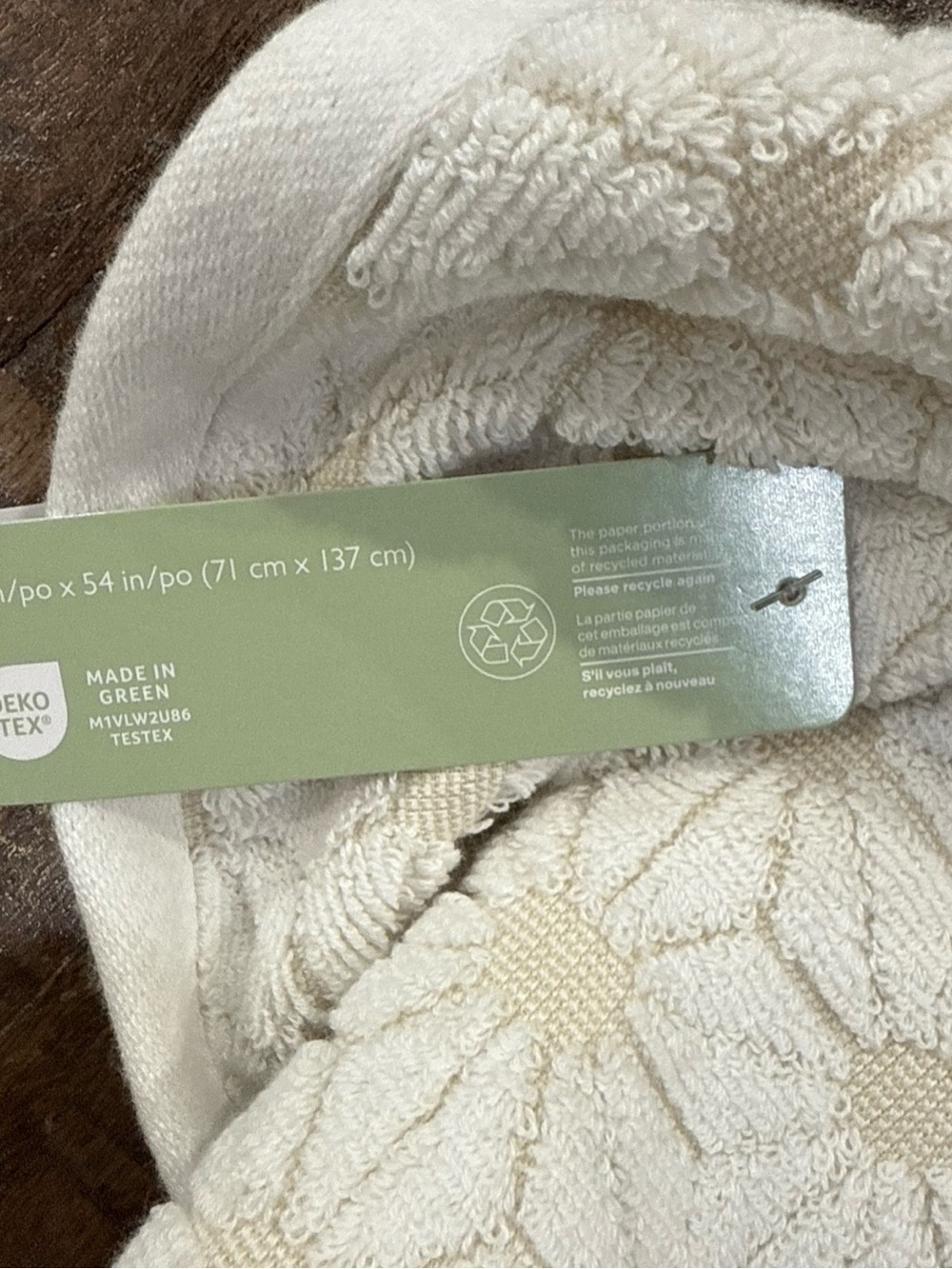 Peri Home 6 Pc Set Saromi Linen Color:2 Bath 2 Hand 2 Tip Towels 100% Cotton NWT - Picture 7 of 10